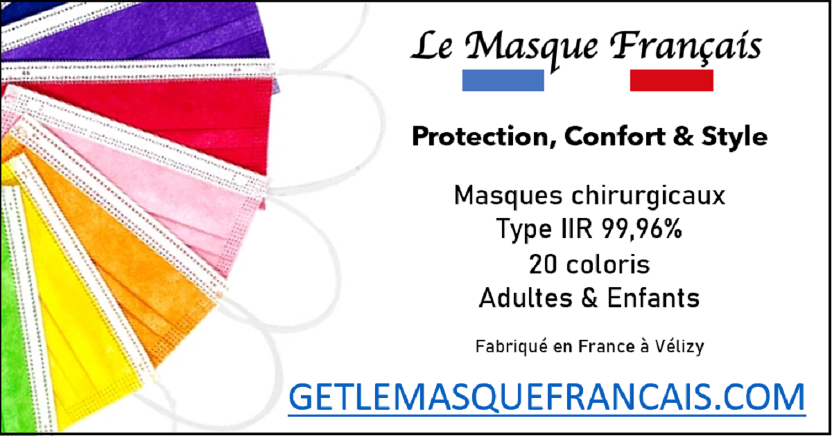Le Masque Français - Masque chirurgical 100% fabriqué en France